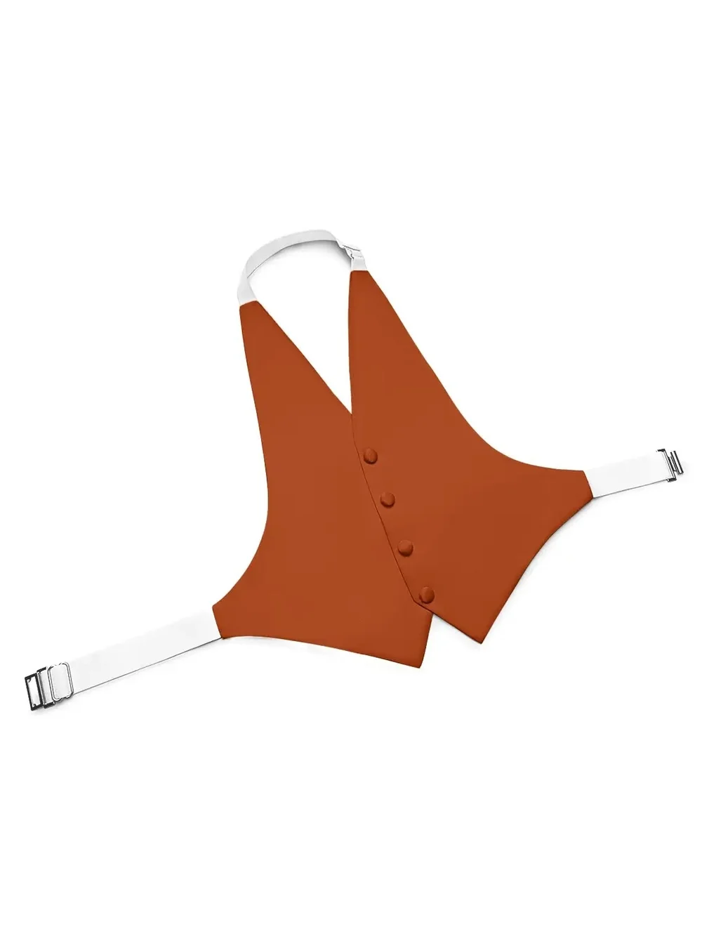 Azazie Orange Satin Vest and Bow Tie for Kids